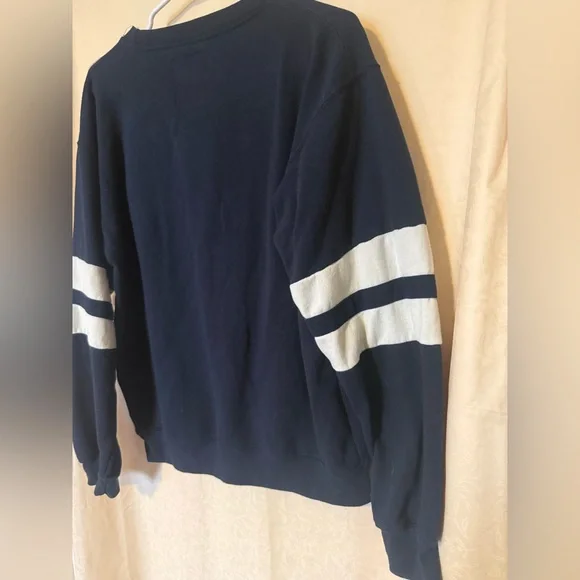 New York Popular Sweatshirt,Women’s Medium Navy Blue with DETROIT on Front Side - Picture 5 of 8